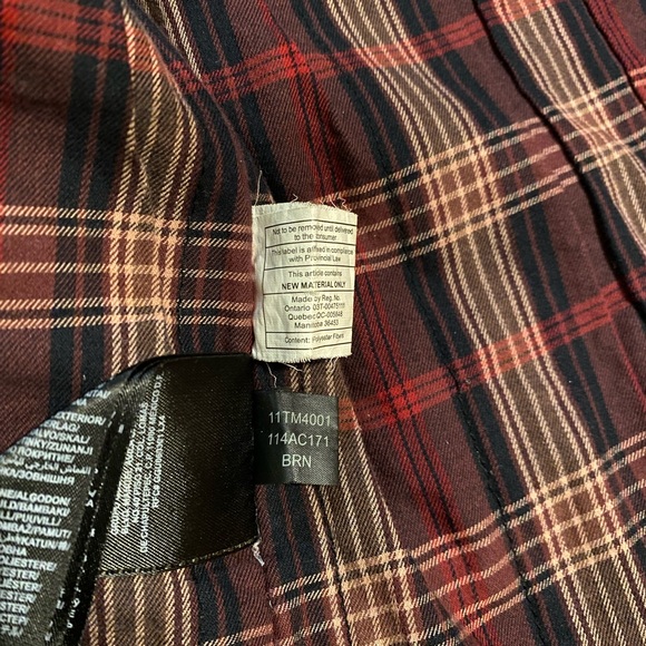 Guess Distressed Leather Flannel Lined Jacket Size Medium - Picture 10 of 10